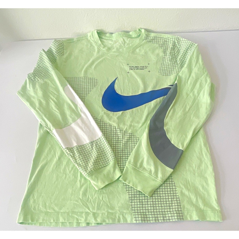 Nike The Nike Tee Dri-FIT Men's Long Sleeve Geometric Logo T-Shirt M